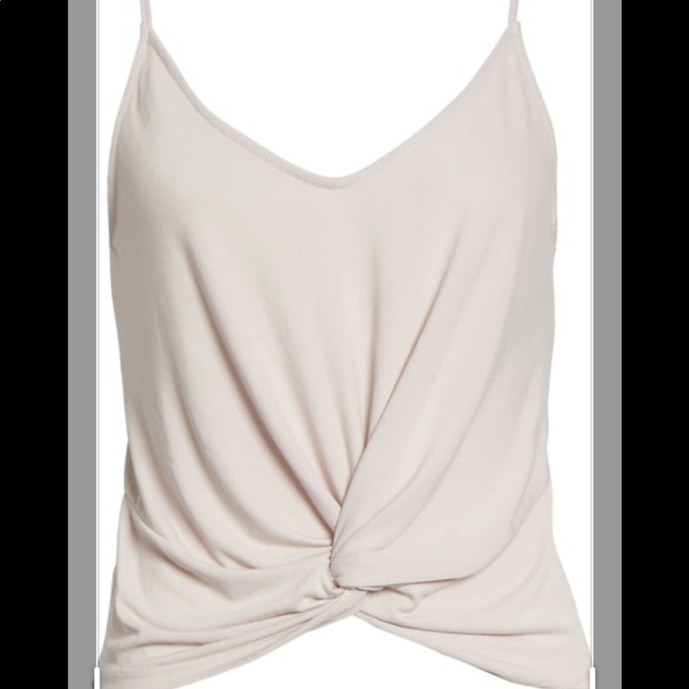 Twist Hem Crop Tank - Lilac
